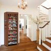iMounTEK 10 Tiers DIY Shoe Cabinet Dustproof Easy Assemble Tidy Shoe Rack Non-Woven Fabric Holding 27 Pair Shoes Brown