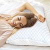 Shredded Memory Foam Pillow Adjustable Cool Pillow with Extra Filling Machine Washable Cover for Side Back Stomach Sleepers