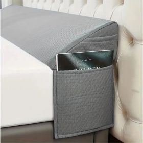 Air Layer Fabric Gap Pillow Diamond-shaped Pocket193x24.5x15cm (Option: Gray)