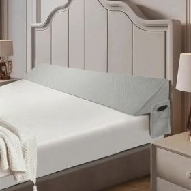 Air Layer Fabric Gap Pillow Diamond-shaped Pocket137x24.5x15cm (Option: Gray)