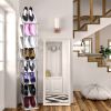 5 Tier Vertical Shoe Rack Narrow Free Standing Storage Organizer for Entryway Space-Saving Stackable Shoe Holder Corner Shoe Tower For Entryway Bedroo
