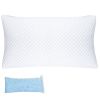 Shredded Memory Foam Pillow Adjustable Cool Pillow with Extra Filling Machine Washable Cover for Side Back Stomach Sleepers